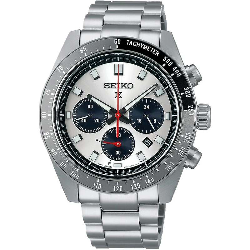 Montre Seiko Prospex Solar Homme SSC911P1 Speedtimer Chronograph Argenté Gris