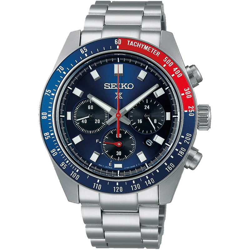 Montre Seiko Prospex Solar Homme SSC913P1 Speedtimer Chronograph Bleu Rouge