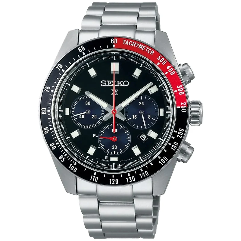 Montre Seiko Prospex Solar Homme SSC915P1 Speedtimer Chronograph Noir Rouge