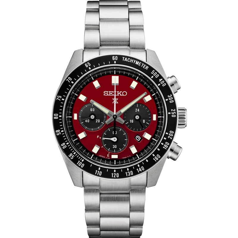 Montre Seiko Prospex Solar Homme SSC927 Speedtimer Chronograph U.S. Special Creation Rouge