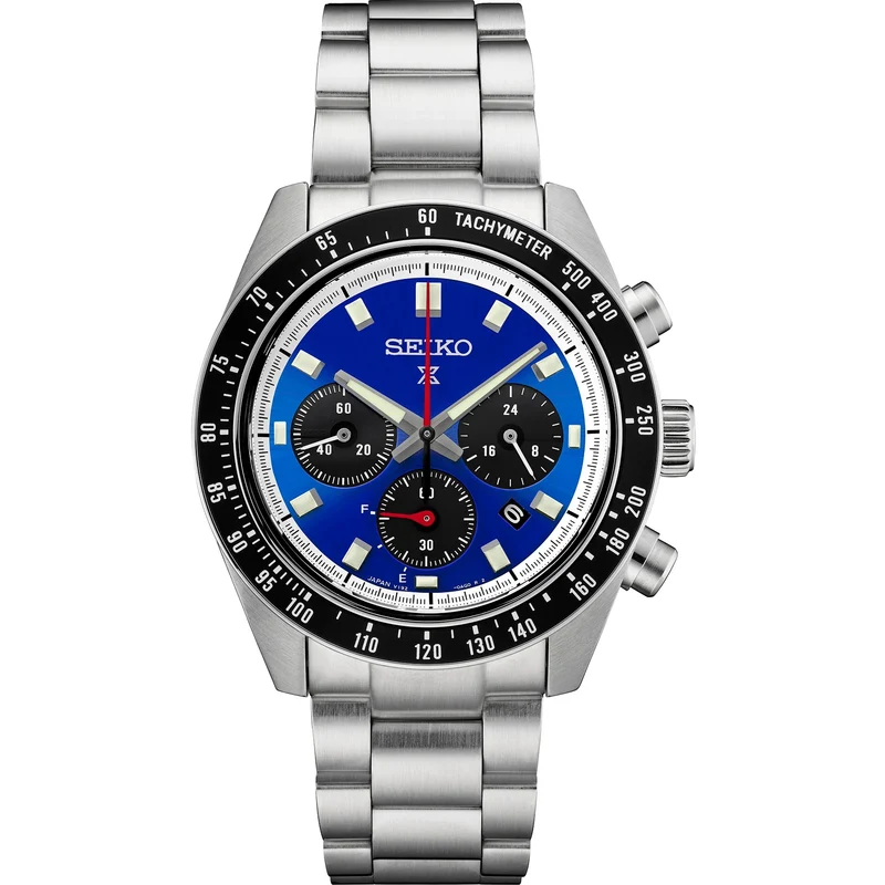 Montre Seiko Prospex Solar Homme SSC931 Speedtimer Chronograph U.S. Special Creation Bleu