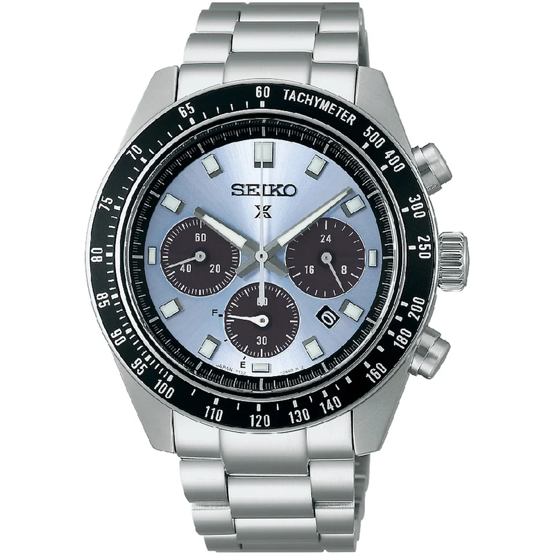Montre Seiko Prospex Solar Homme SSC935P1 Speedtimer Chronograph Crystal Trophy Bleu