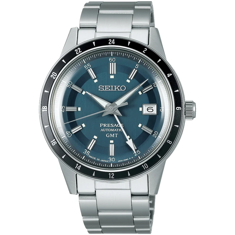 Montre Seiko Presage GMT Automatique Homme SSK009J1 Bleu