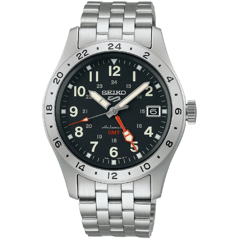 Montre Seiko 5 Sports GMT Homme Automatique SSK023K1 Noir