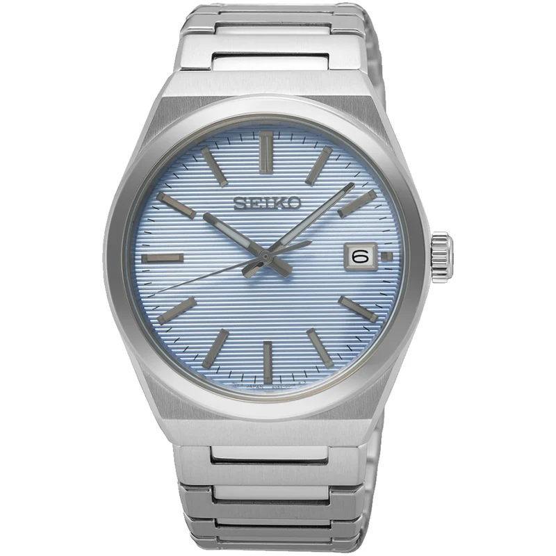Montre Seiko Classique Quartz Homme SUR599P1 Bleu Clair