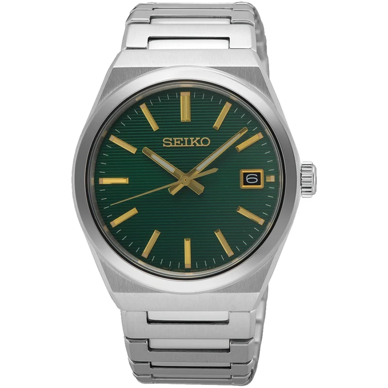 Montre Seiko Classique Quartz Homme SUR601P1 Vert Doré