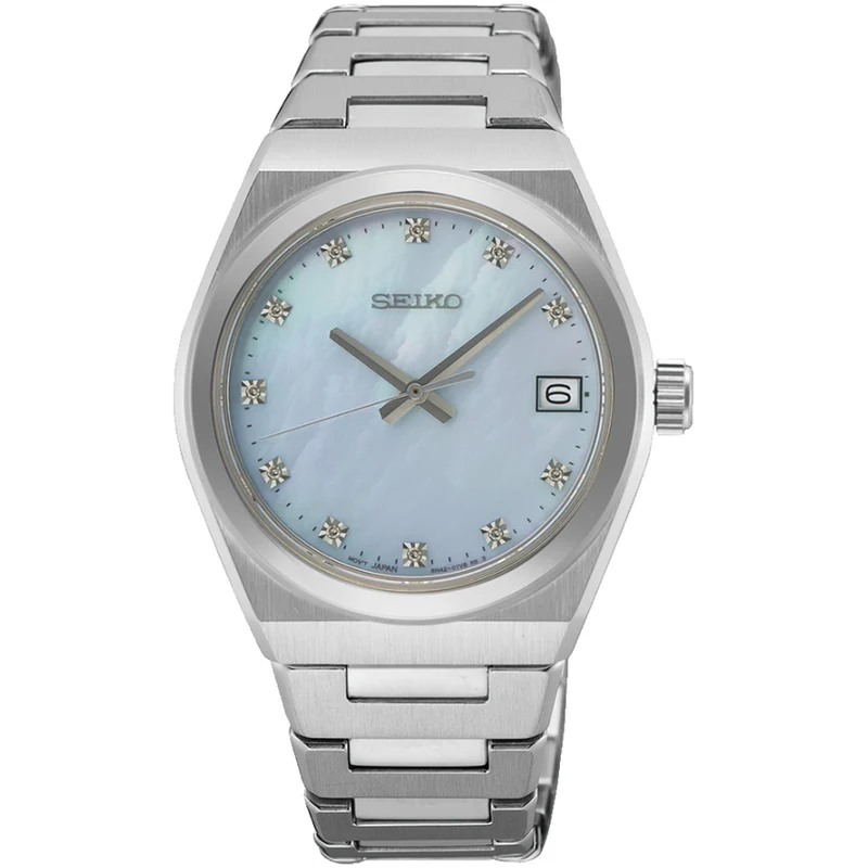 Montre Seiko Classique Quartz Femme SUR603P1 Nacre Diamants
