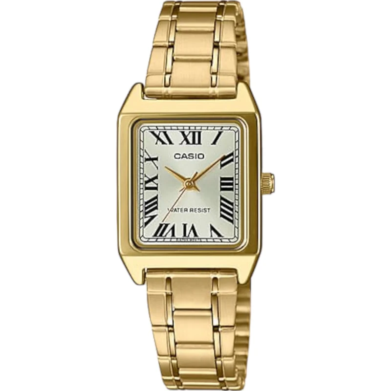 Montre Casio Vintage Standard Femme Roman Dial LTP-V007G-9B Doré
