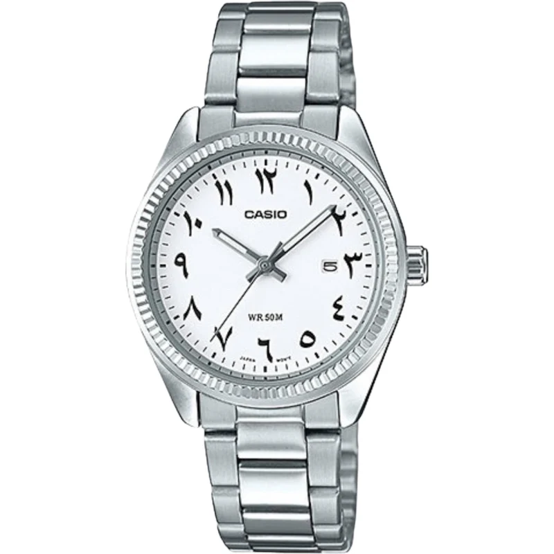 Montre Casio Arabic Dial Femme LTP-1302D-7B3 Blanc