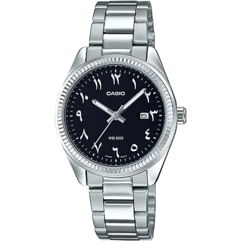 Montre Casio Arabic Dial Femme LTP-1302D-1B3 Noir