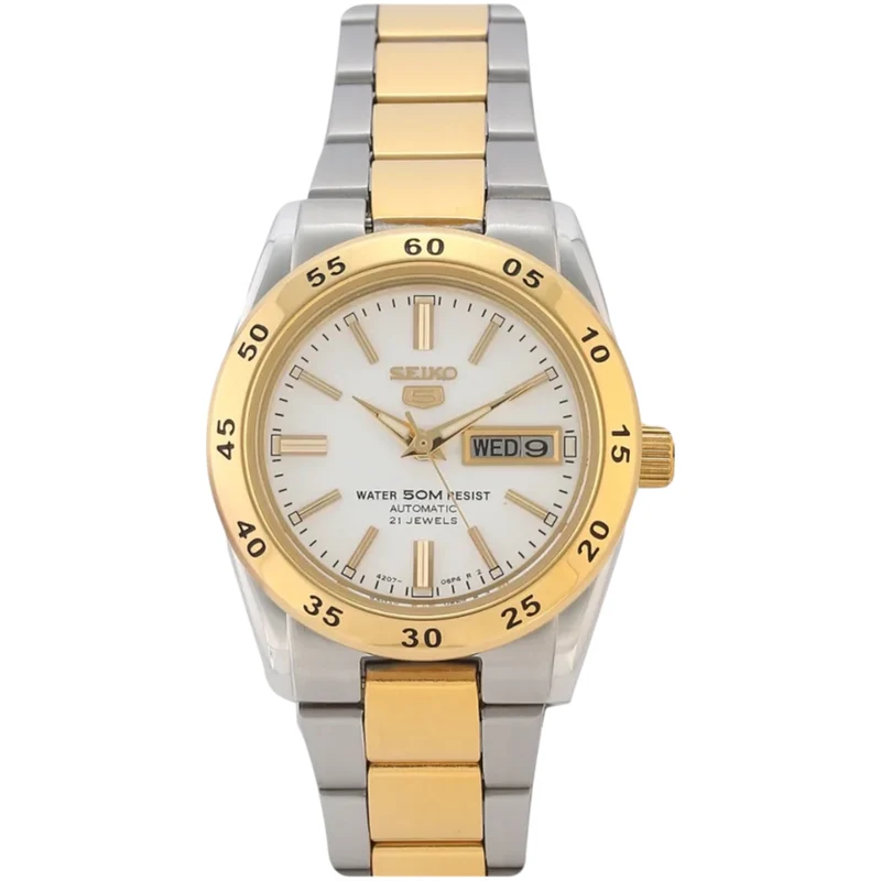 Montre Seiko 5 SNKE04K1 Homme Automatique Doré Blanc