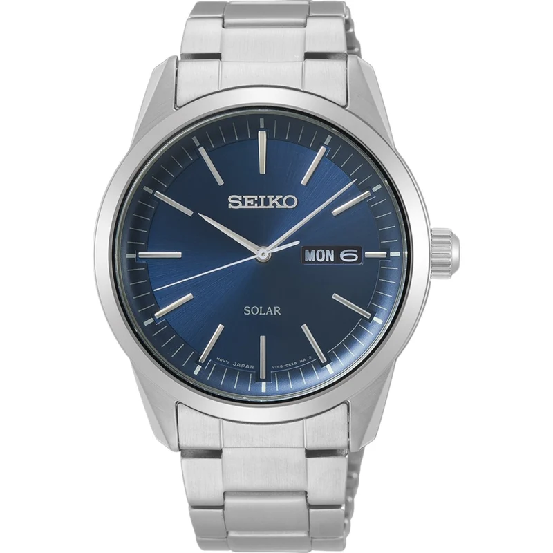 Montre Seiko Solar Homme SNE525P1 Bleu