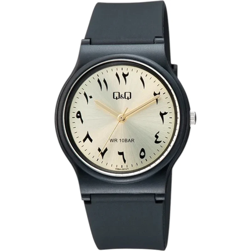 Montre Q&Q Arabic Dial V06A-021VY Homme Doré