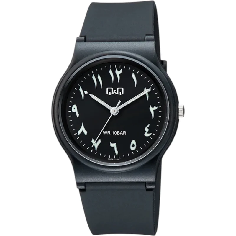 Montre Q&Q Arabic Dial V06A-019VY Homme Noir