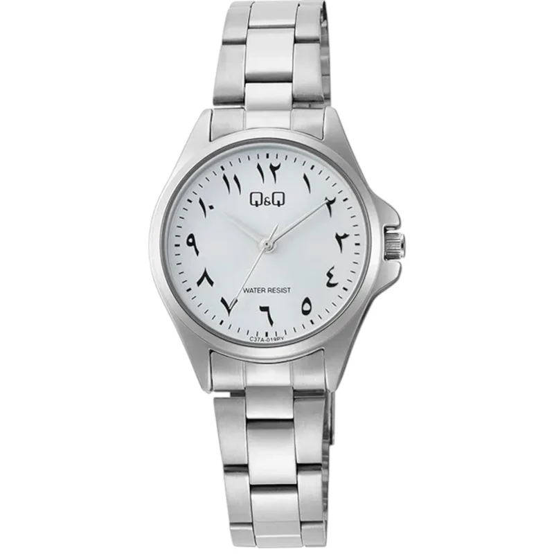 Montre Q&Q Arabic Dial C37A-019PY Femme Argenté