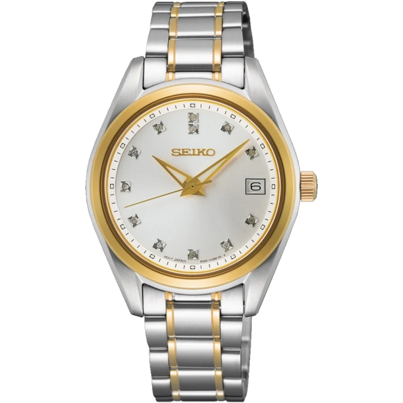 Montre Seiko Classic Femme SUR582P1 Diamant Blanc Quartz