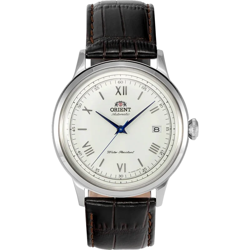 Montre Orient Bambino V2 TAC00009W0 Automatique Argenté Blanc Cuir