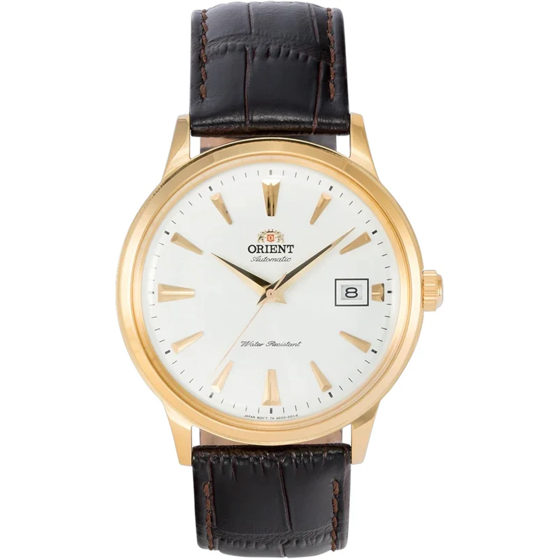 Montre Orient Bambino V1 2ème Génération TAC00003W0 Automatique Doré Blanc Cuir