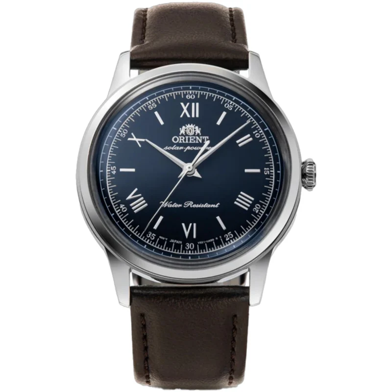 Montre Orient Bambino RA-WK0004L10B Quartz Solar Noir Cuir