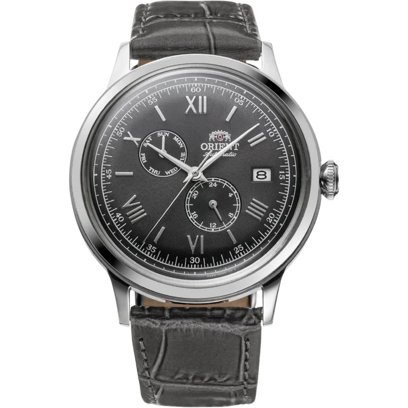 Montre Orient Bambino V8 RA-AK0704N30B Automatique Gris Cuir