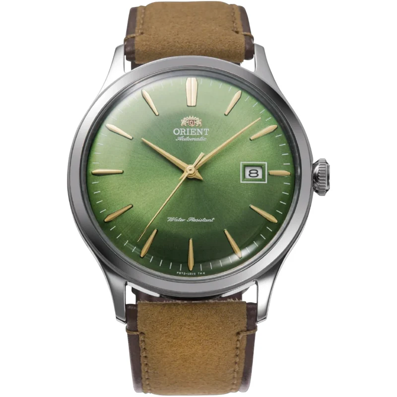 Montre Orient Bambino V4 RA-AC0P01E30B Automatique Vert Cuir