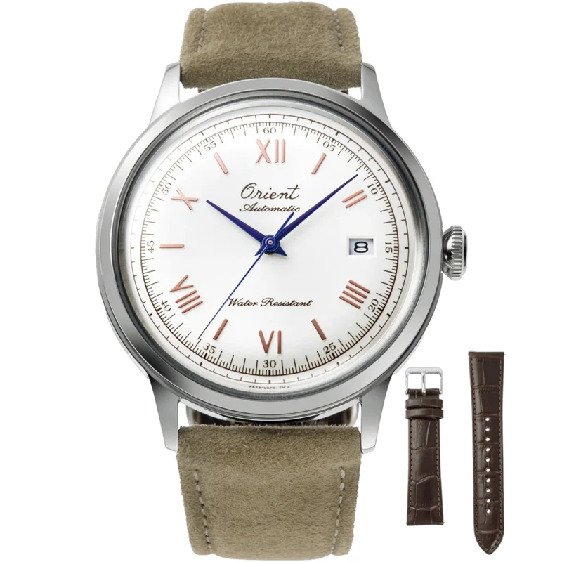 Montre Orient Bambino V2 RA-AC0027S30B Automatique Édition Limitée 75e Anniversaire Blanc