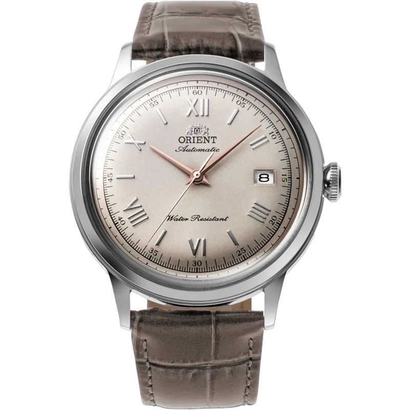 Montre Orient Bambino V2 RA-AC0025N30B Automatique Beige Sunburst Cuir