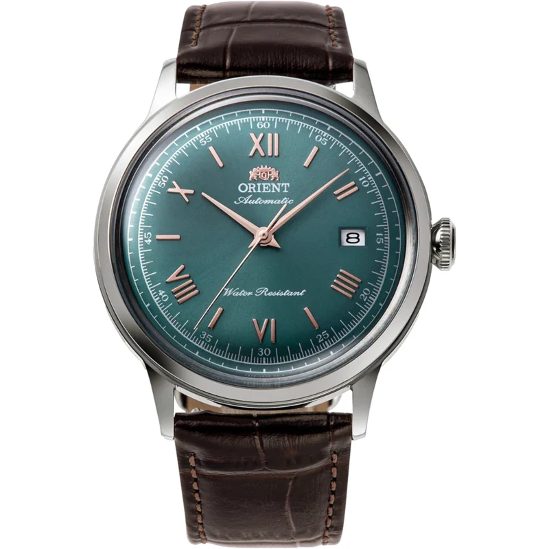 Montre Orient Bambino V2 RA-AC0023E30B Automatique Vert Cuir