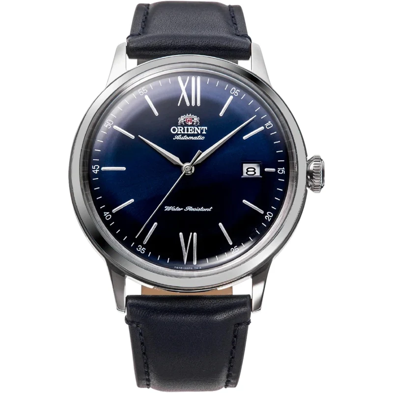 Montre Orient Bambino V6 RA-AC0021L30B Automatique Bleu Cuir