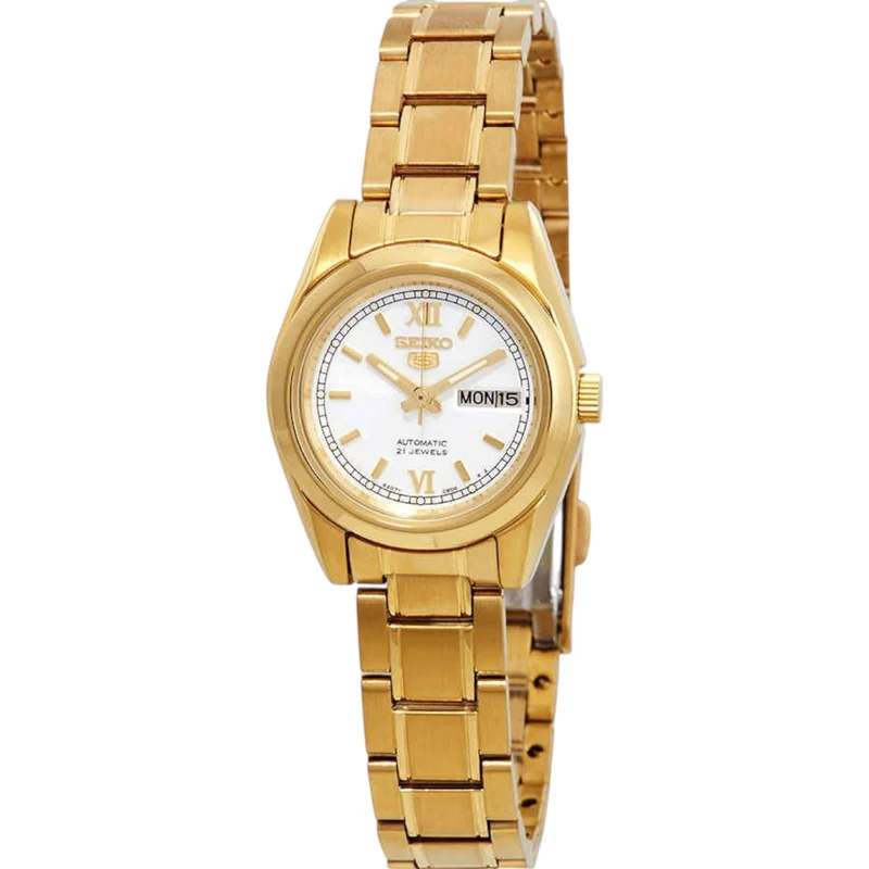 Montre Seiko Series 5 SYMK30K1 Femme Automatique Doré Blanc