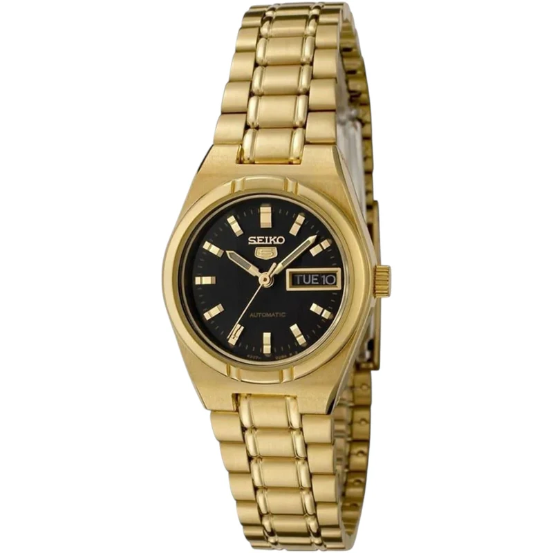 Montre Seiko Series 5 SYM602K1 Femme Automatique Quartz Noir Doré