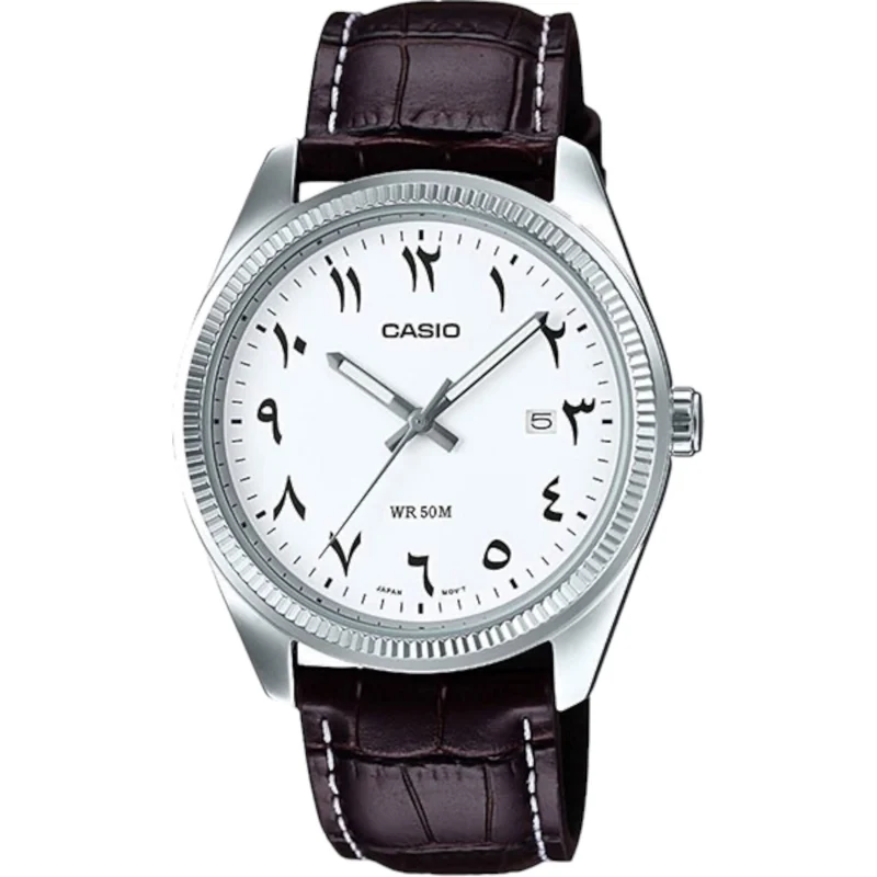 Montre Casio Arabic Dial Homme MTP-1302L-7B3 Cuir