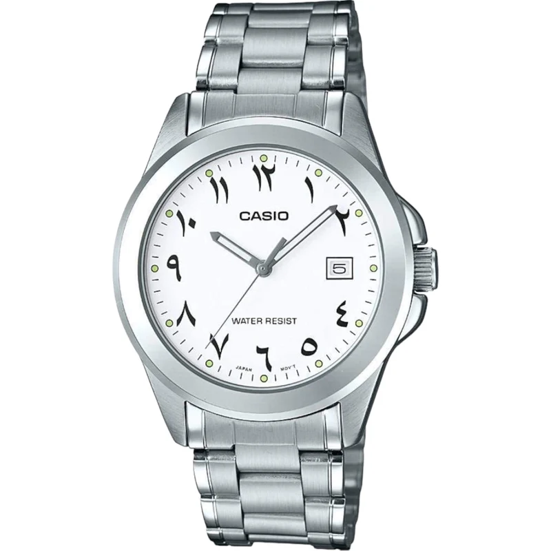 Montre Casio Arabic Dial Homme MTP-1215A-7B3 Blanc