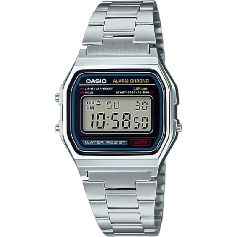 Montre Casio Mixte Vintage Retro A158WA-1 Digitale