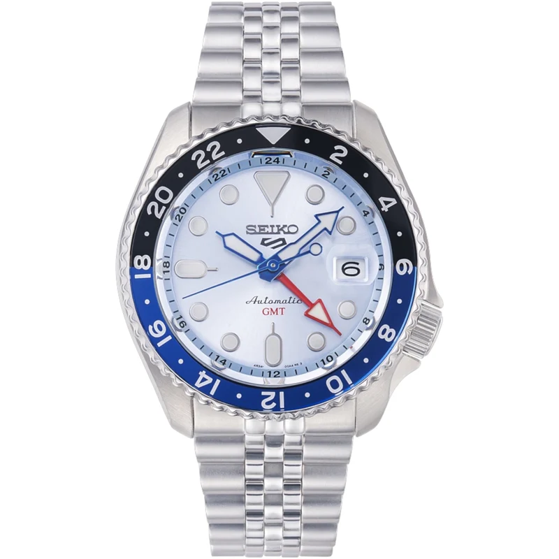 Montre Automatique Homme Seiko 5 Sports GMT SSK029K1 Édition Limitée Ice Blue