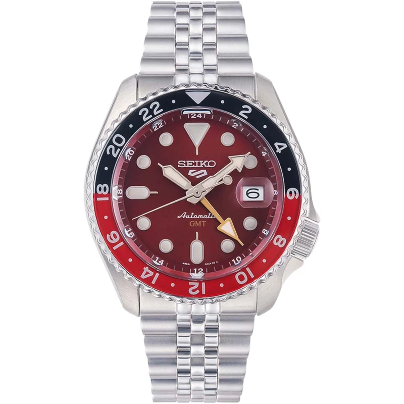 Montre Automatique Homme Seiko 5 Sports GMT SSK031K1 Édition Limitée Passion Red