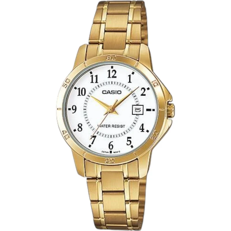 Montre Casio femme LTP-V004G-7B Dorée Blanc